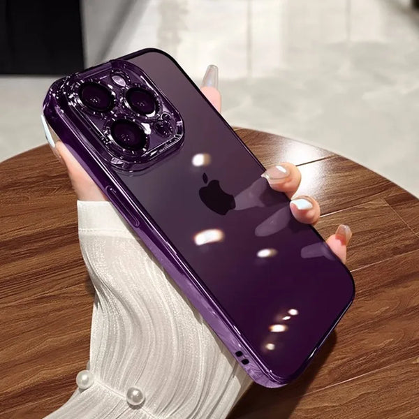 Shockproof Transparent Silicone Case for iPhone 11-16 Pro