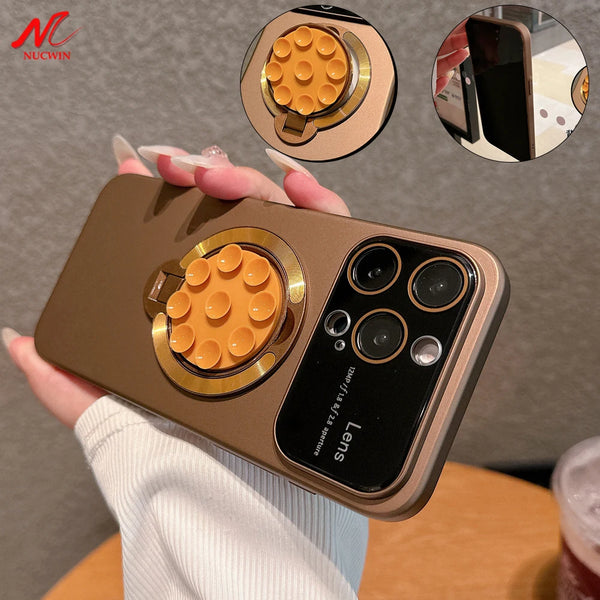 Luxury Suction Cup Phone Case for iPhone 12-16 Pro Max